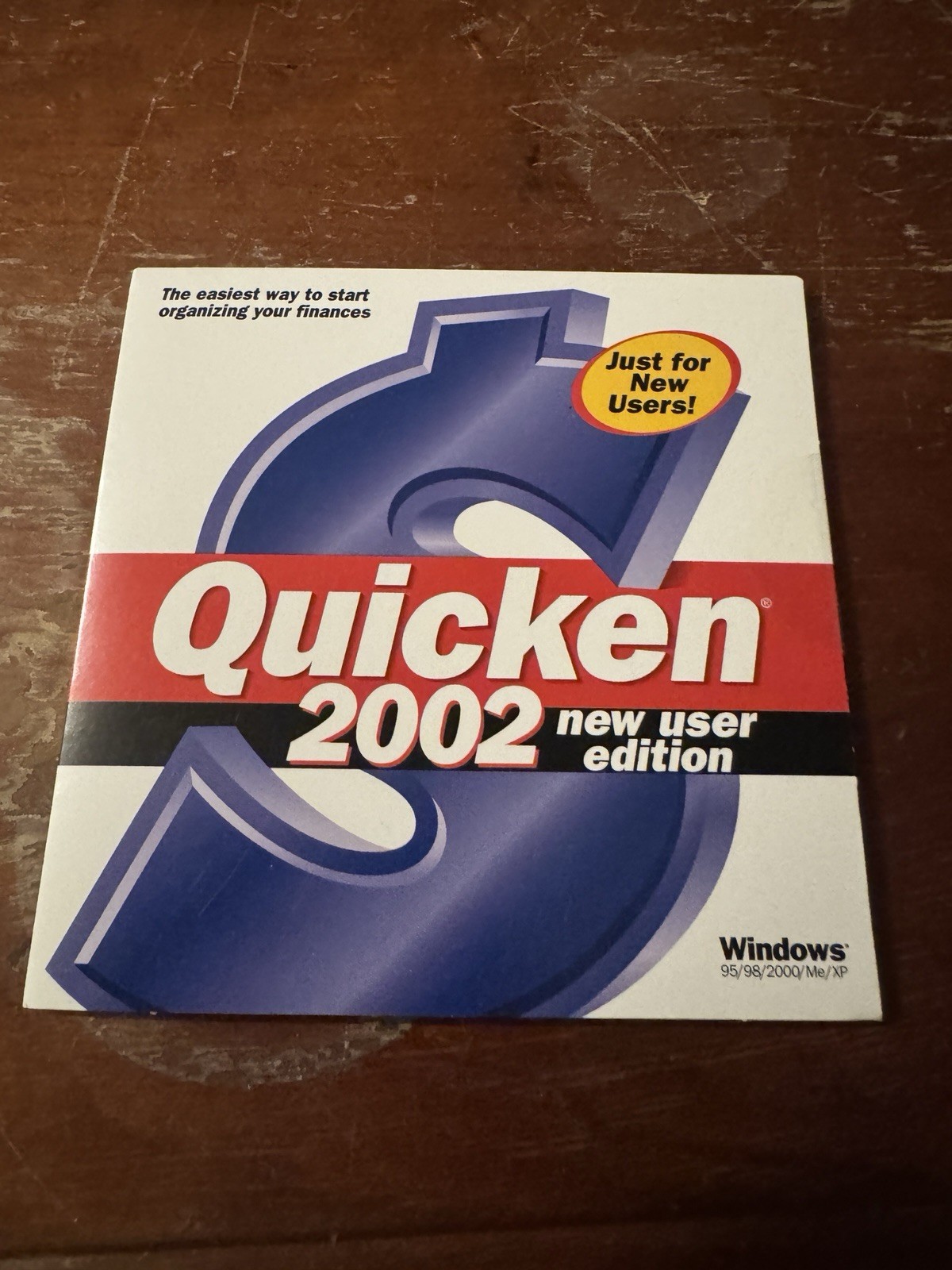 Quicken 2002 New User Edition Software CD New sealed sleeve
