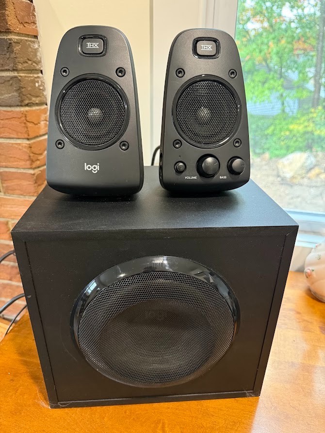 Logitech Z623 2.1 THX Wired Computer Speakers w/ Subwoofer VIDEO - WORKS