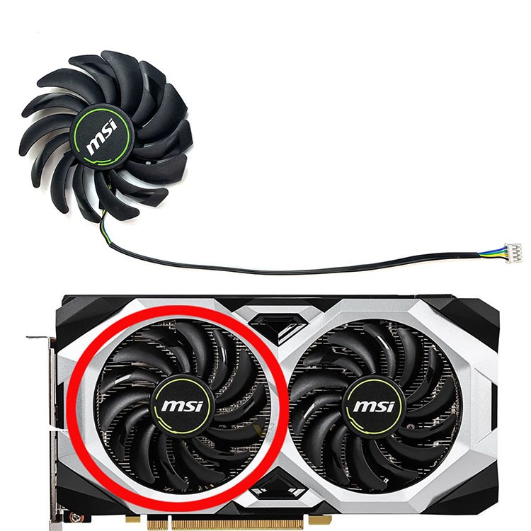 85MM Graphic Card Cooling Fan for MSI RTX2060 2070 2070S 2080 2080S VENTUS New