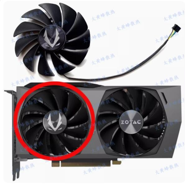 For ZOTAC RTX3060 3060ti Twin Edge OC Graphics Card Cooling Fan GA92S2U