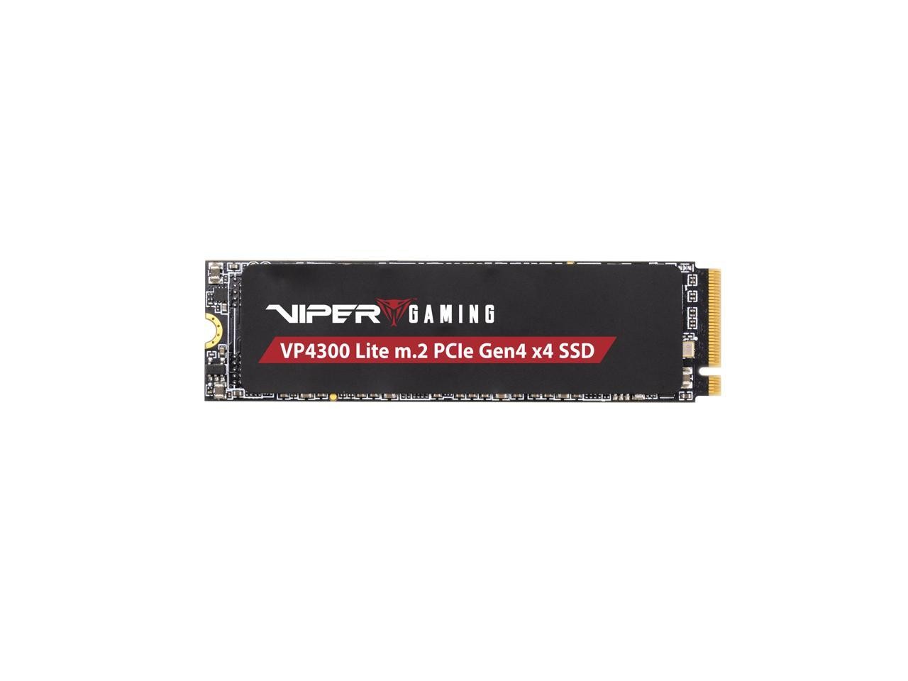 Patriot Memory Viper VP4300 Lite 1TB M.2 PCIe Gen4 x4 SSD. Compatible with PS5