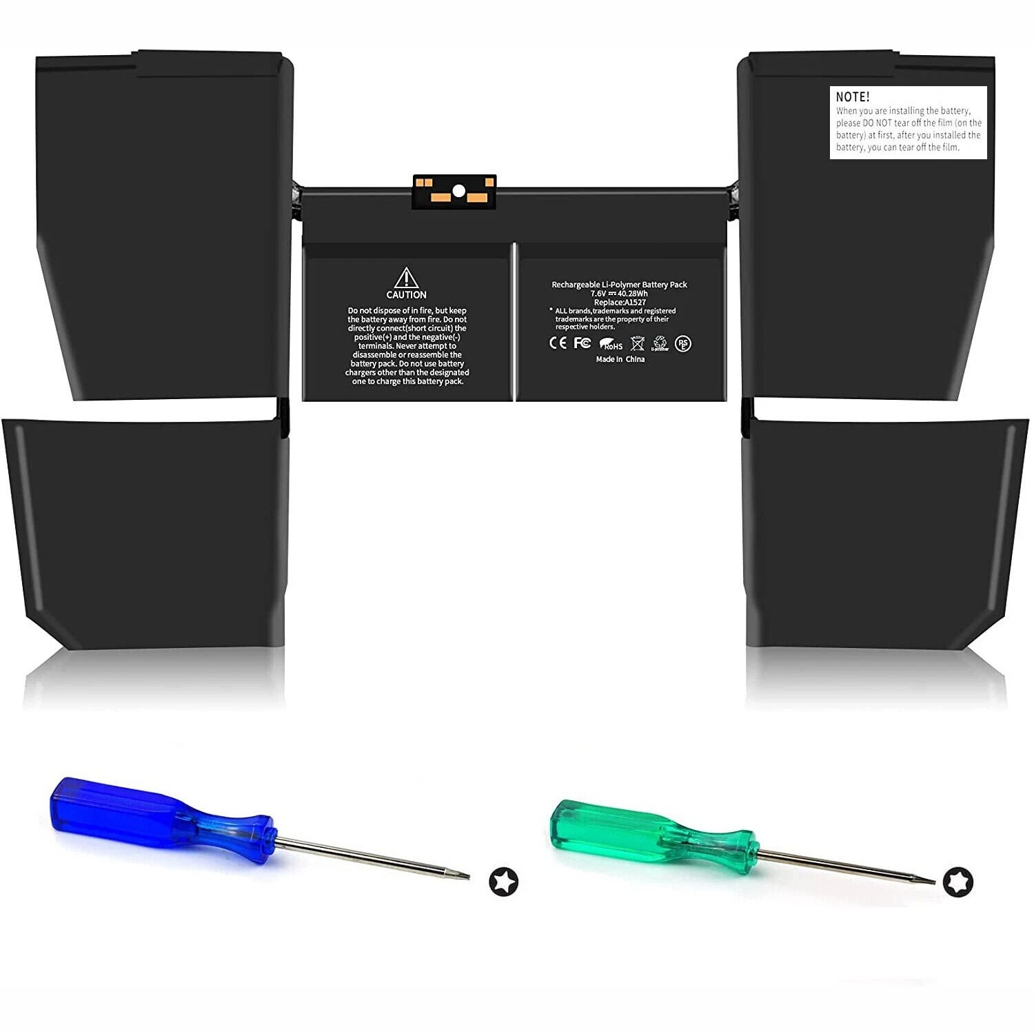 A1527 A1534 Battery for MacBook Retina 12" Early 2015 2016, Mid 2017 40.28Wh New
