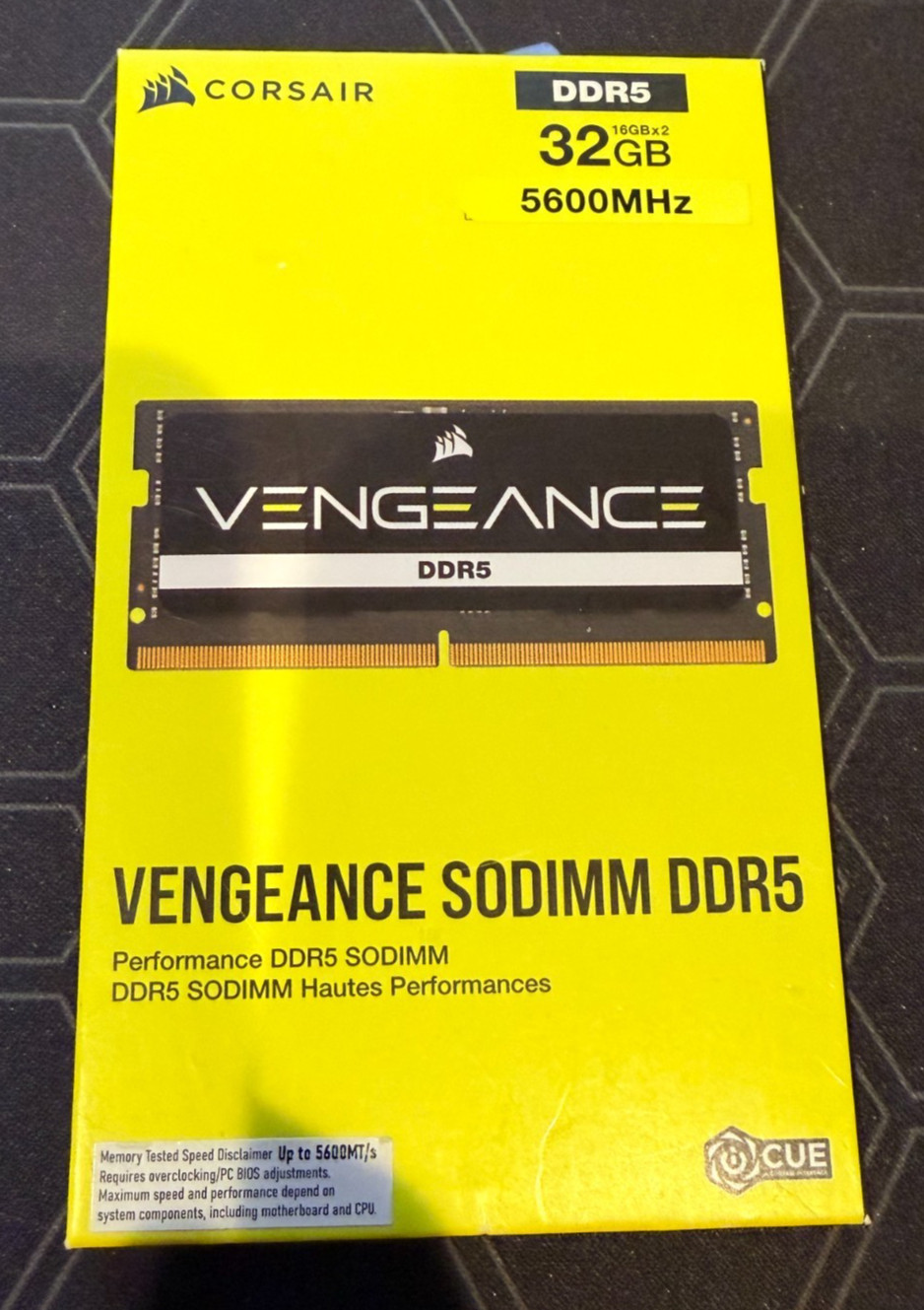 Corsair Vengeance 32GB 2x16GB DDR5-5600 SODIMM CMSX32GX5M2A5600C48 NEW SEALED