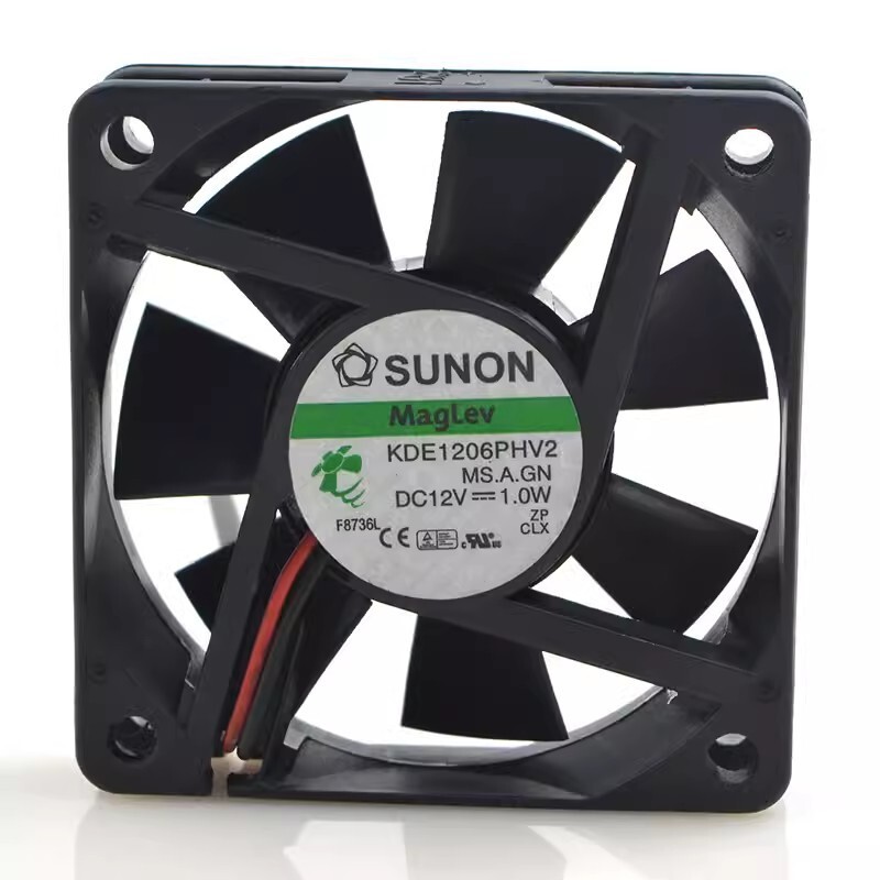 SUNON KDE1206PHV2 6015 DC12V 1.0W 6CM 2-Wire Silent Cooling Fan