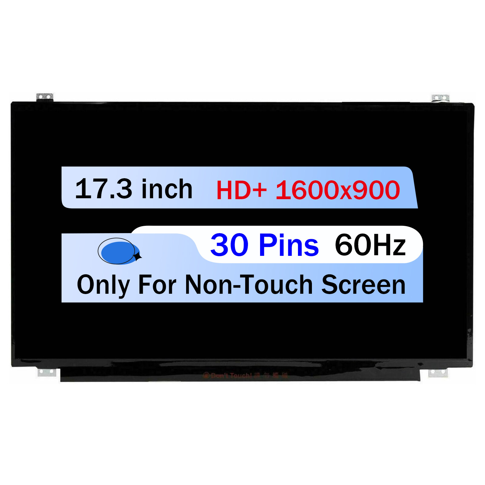 LED LCD Screen Display 17.3" for HP 17-BY4062CL 17-BY4063CL HD+ 1600x900 30 Pin