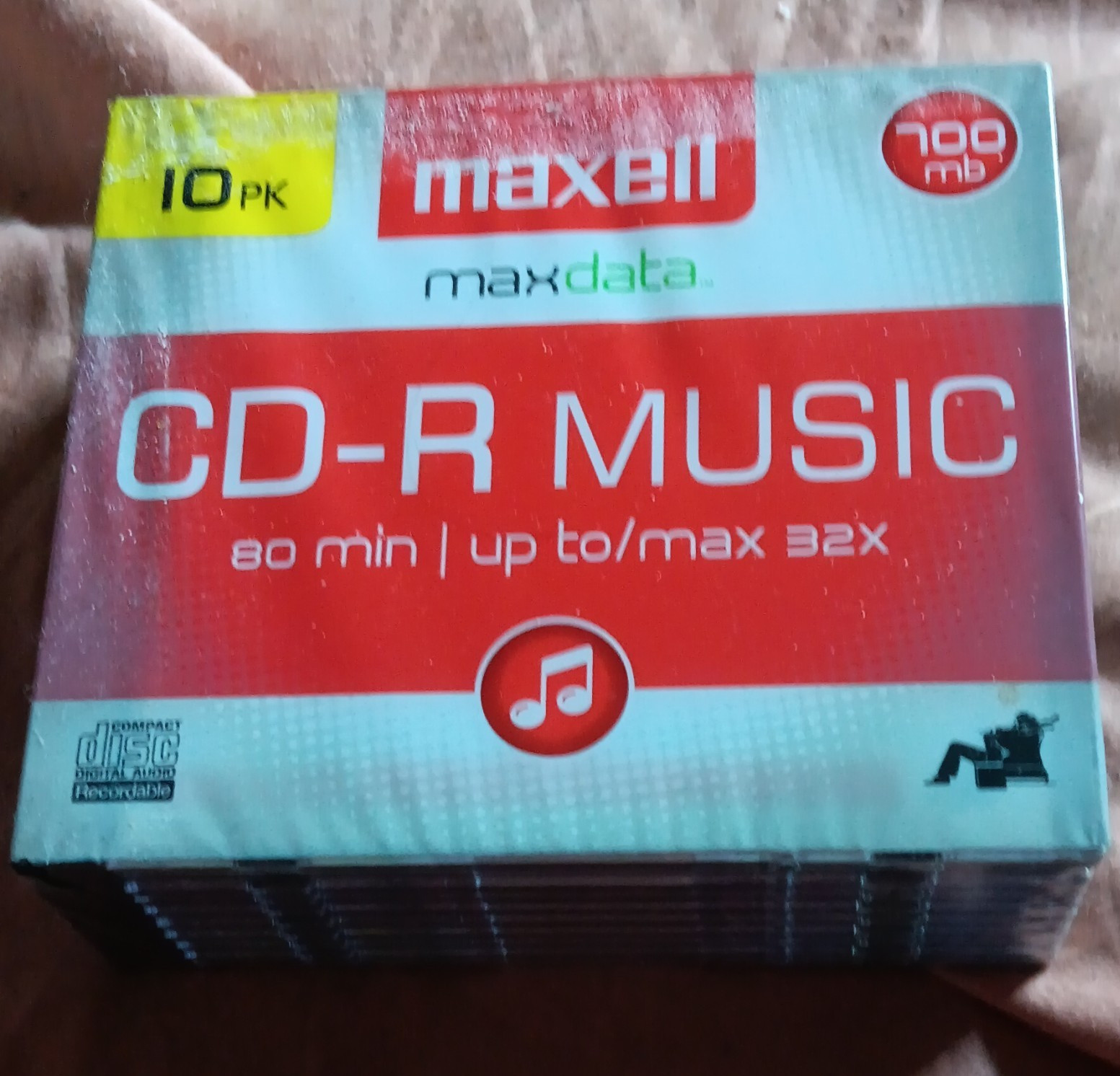 Maxell Maxdata CD-R Music Recordable 700MB 80min 32x 10pk Spindle