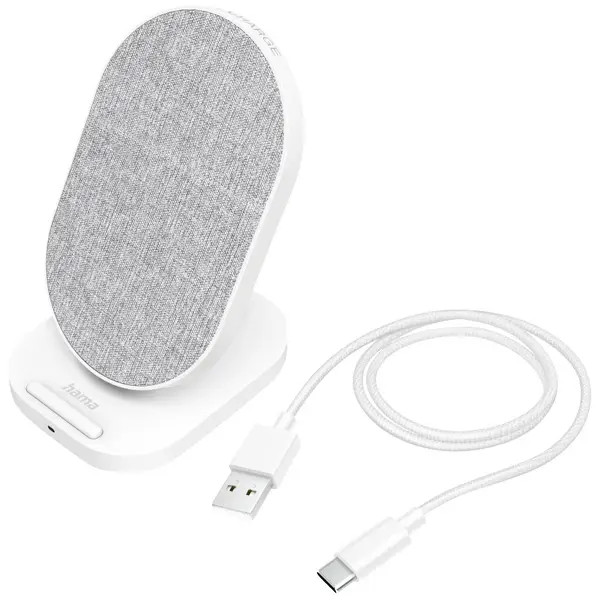 Hama 201686 Induction Charger 10W 00 Standard Qi Outputs White