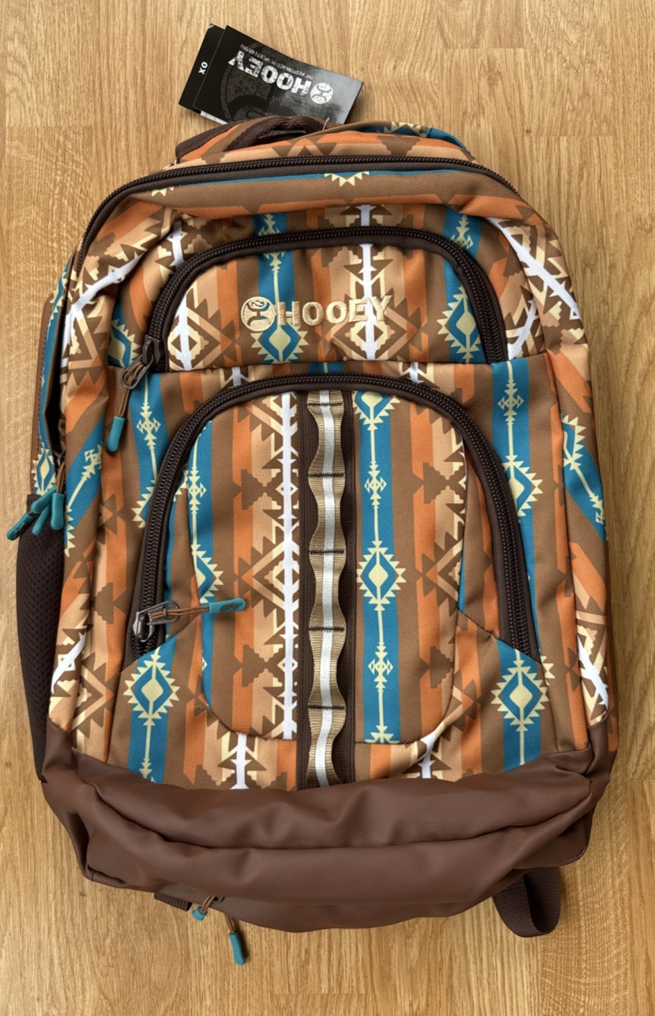 Hooey OX Backpack Brown Aztec 40L Large Travel School Hiking Bag NWT Rain Cover
