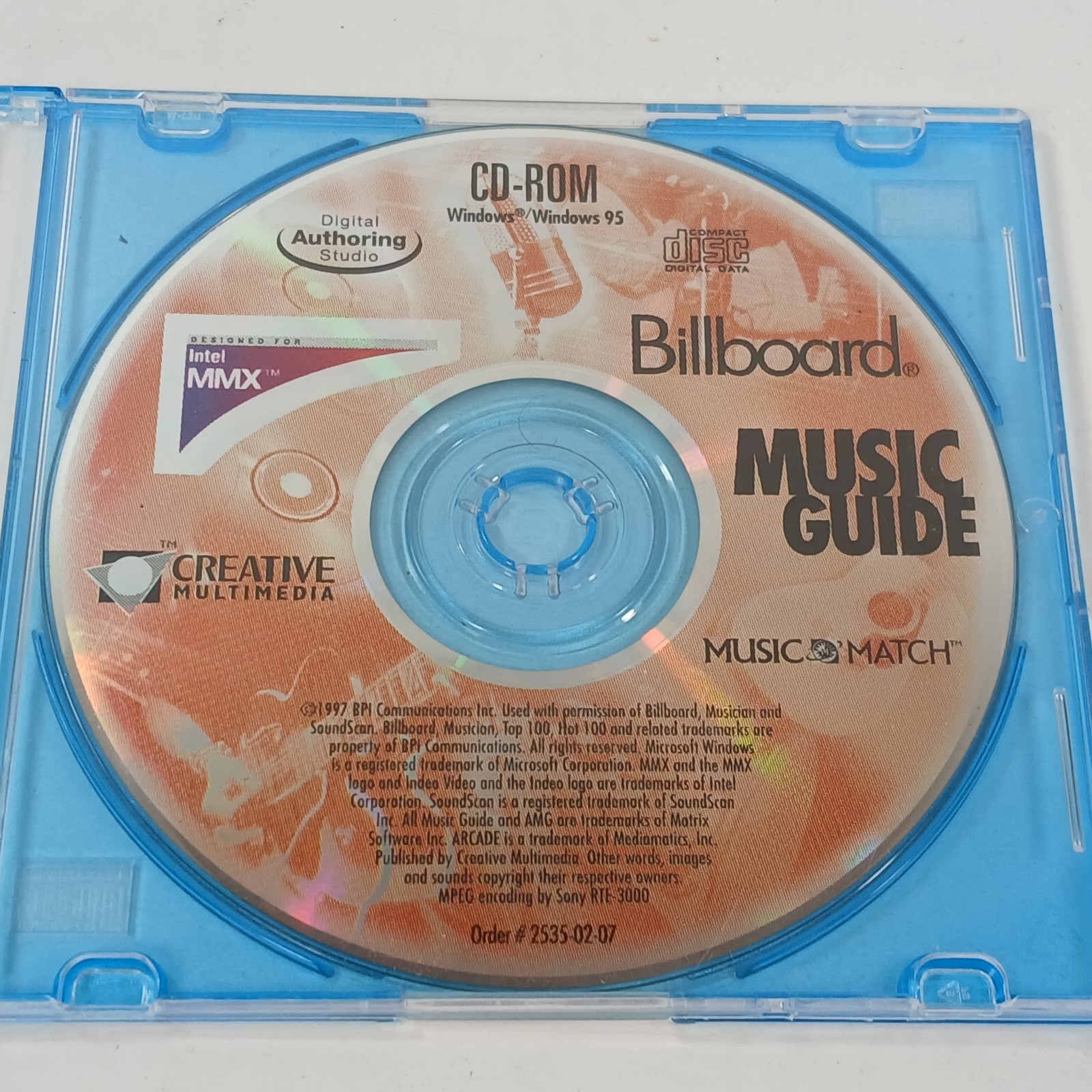 Billboard Music Guide For Windows 95 Rare Software