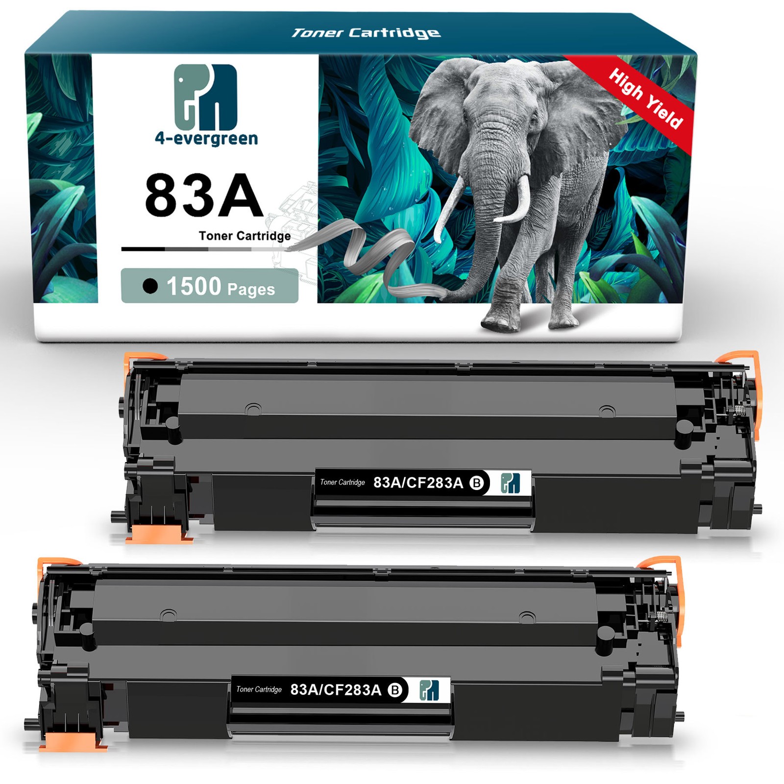 2PK CF283A Toner Cartridge for HP 83A Toner LaserJet Pro M127fn M225dw M201dw