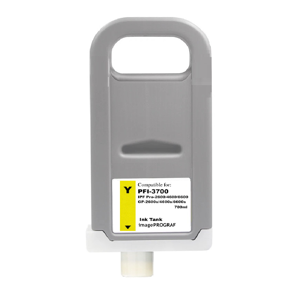 PFI-3700 Yellow Ink Tank for Canon iPF PRO-2600 PRO-4600 PRO-6600