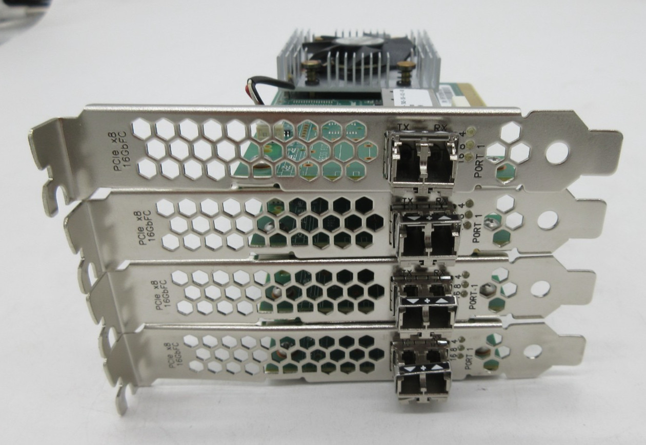 LOT OF 4 Dell Qlogic QLE2660-DEL 1x Port 16Gbps Fibre Channel FC HBA 0H28RN