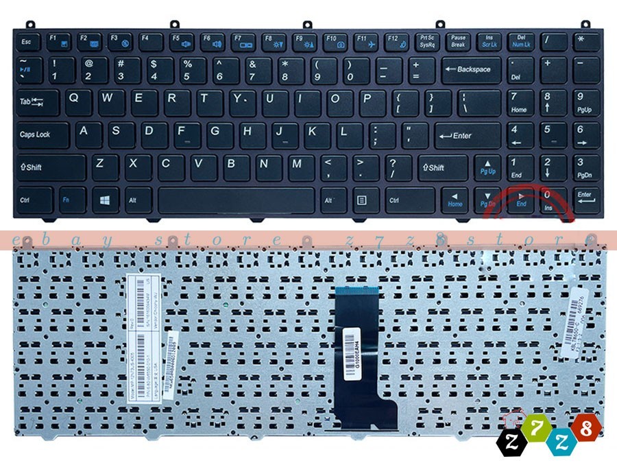 New for Gigabyte P15 P15FV5 P15F V5 Laptop Keyboard US Non-Backlit with Frame