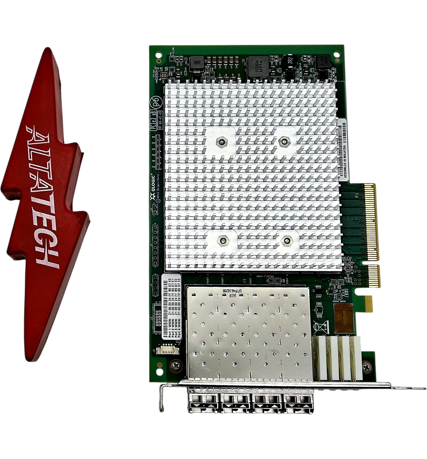 Dell 0W1MVN 16GB SFP+ Quad Port QLogic QLE2694 Host Bus Adapter Full Height