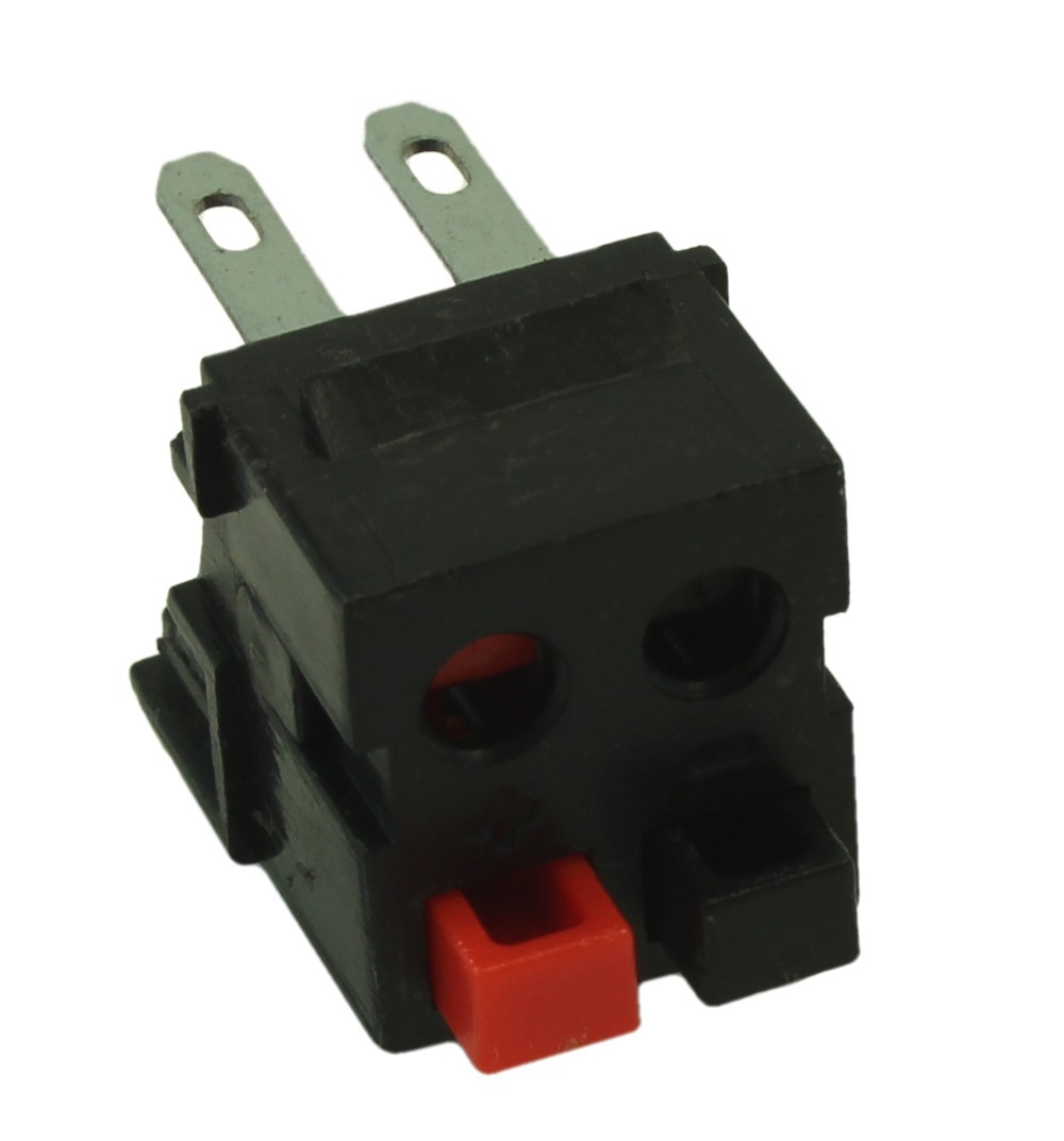 Keystone Jack Insert/CRIMP Type: Speaker w/Rear Block 14-30AWG  Black