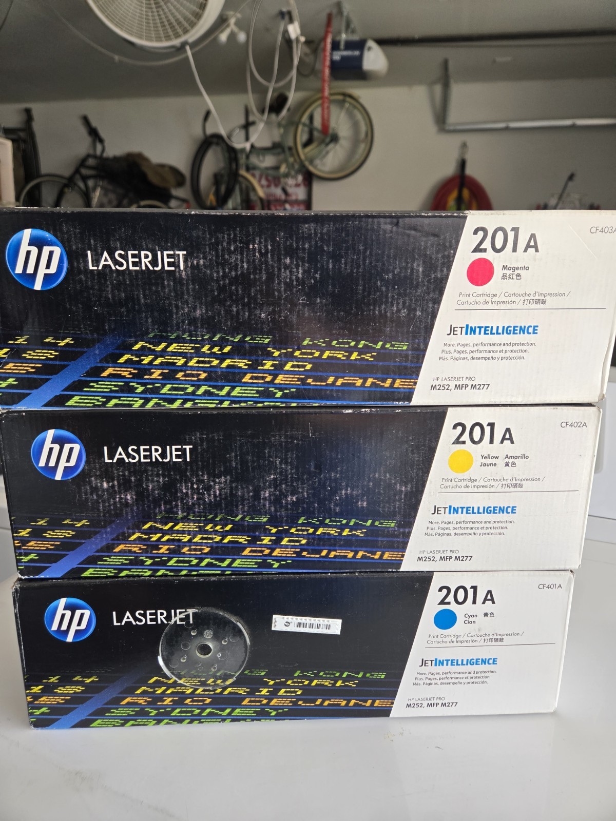HP 201A Genuine Toner Yellow /Magenta /Cyan NEW CF401A CF402A CF403A New Sealed