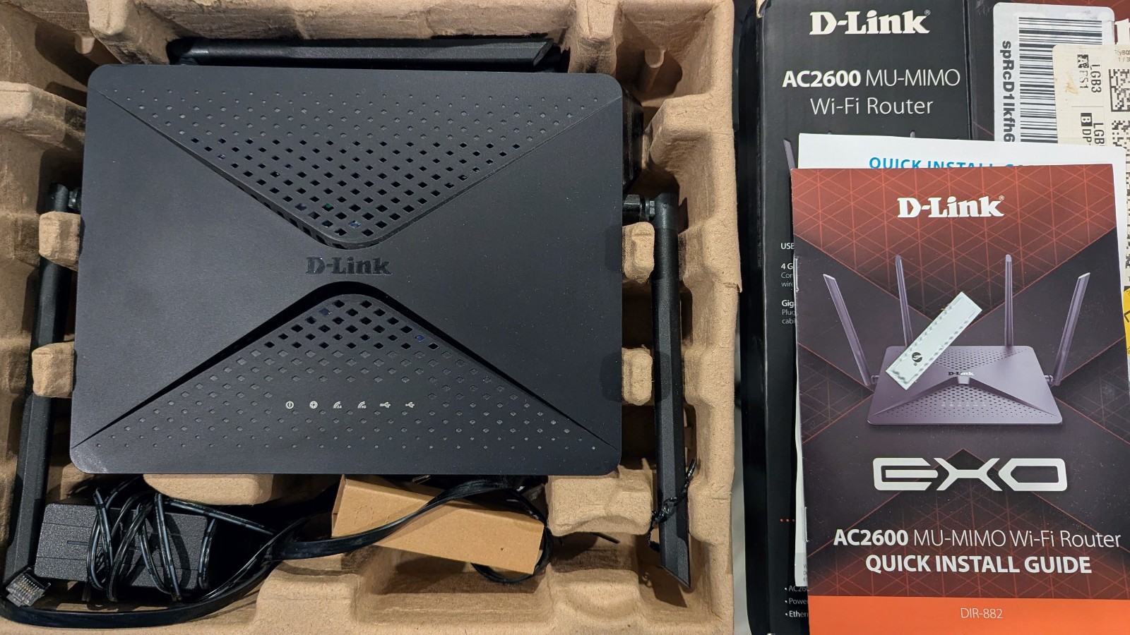 D-Link EXO Ac2600 Mu-mimo Wi-fi Router 4k Streaming and Gaming