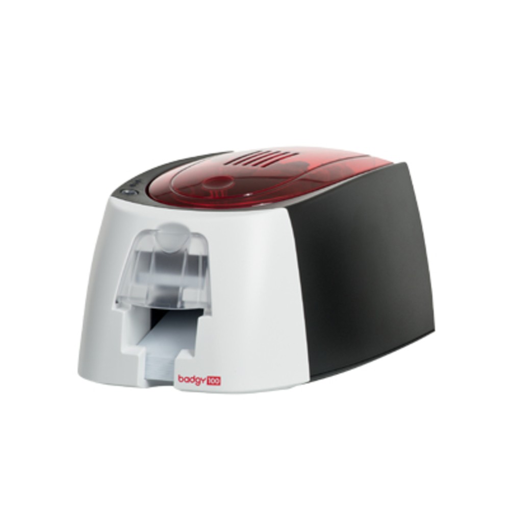 Evolis B12U0000Rs Badgy100 Color Id Card Printer 1 Clr Rib 50 Cards Sw Cables
