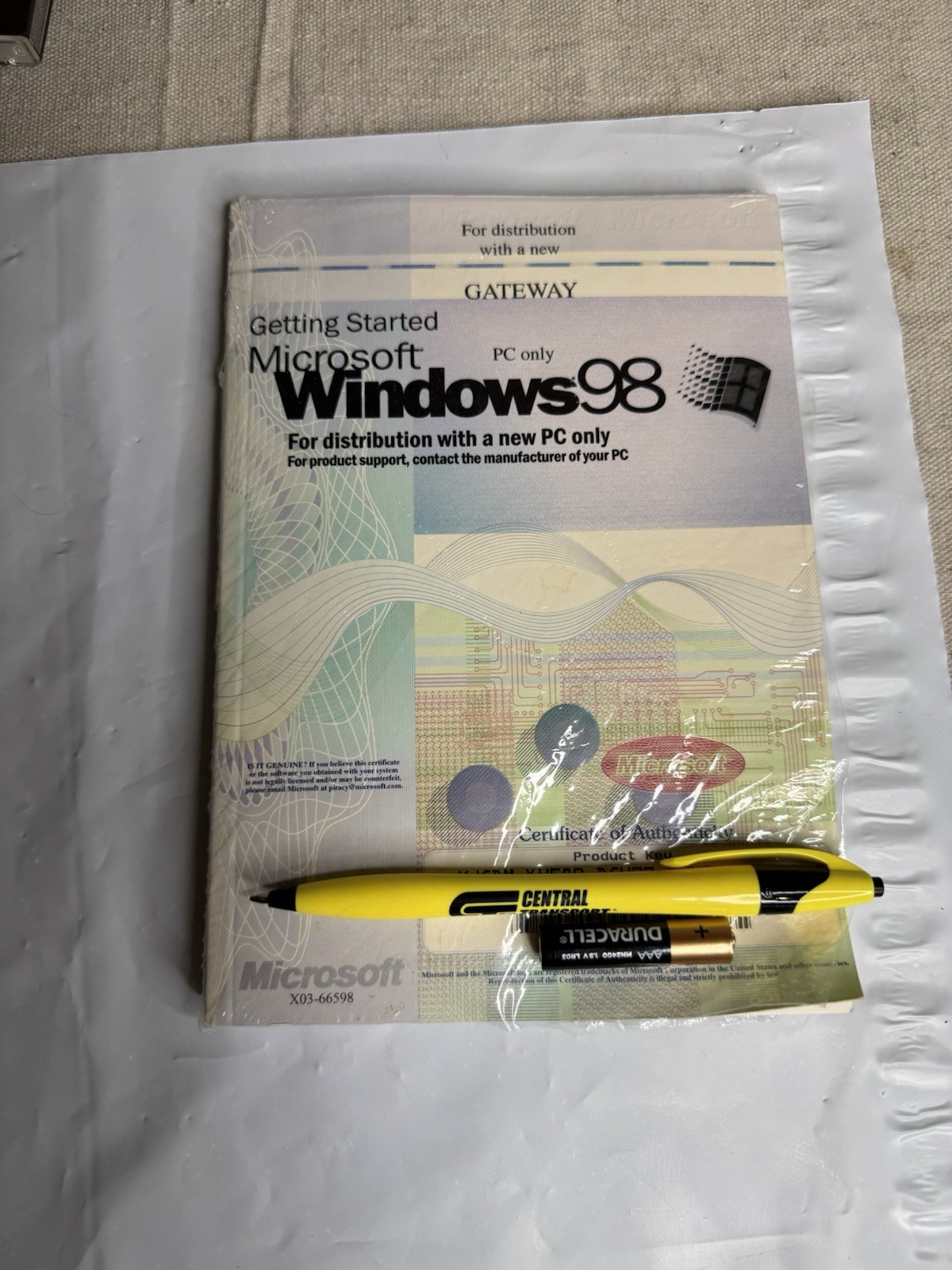 Vintage Microsoft Windows 98 PC Operating Manual CD Brand New Sealed Gateway