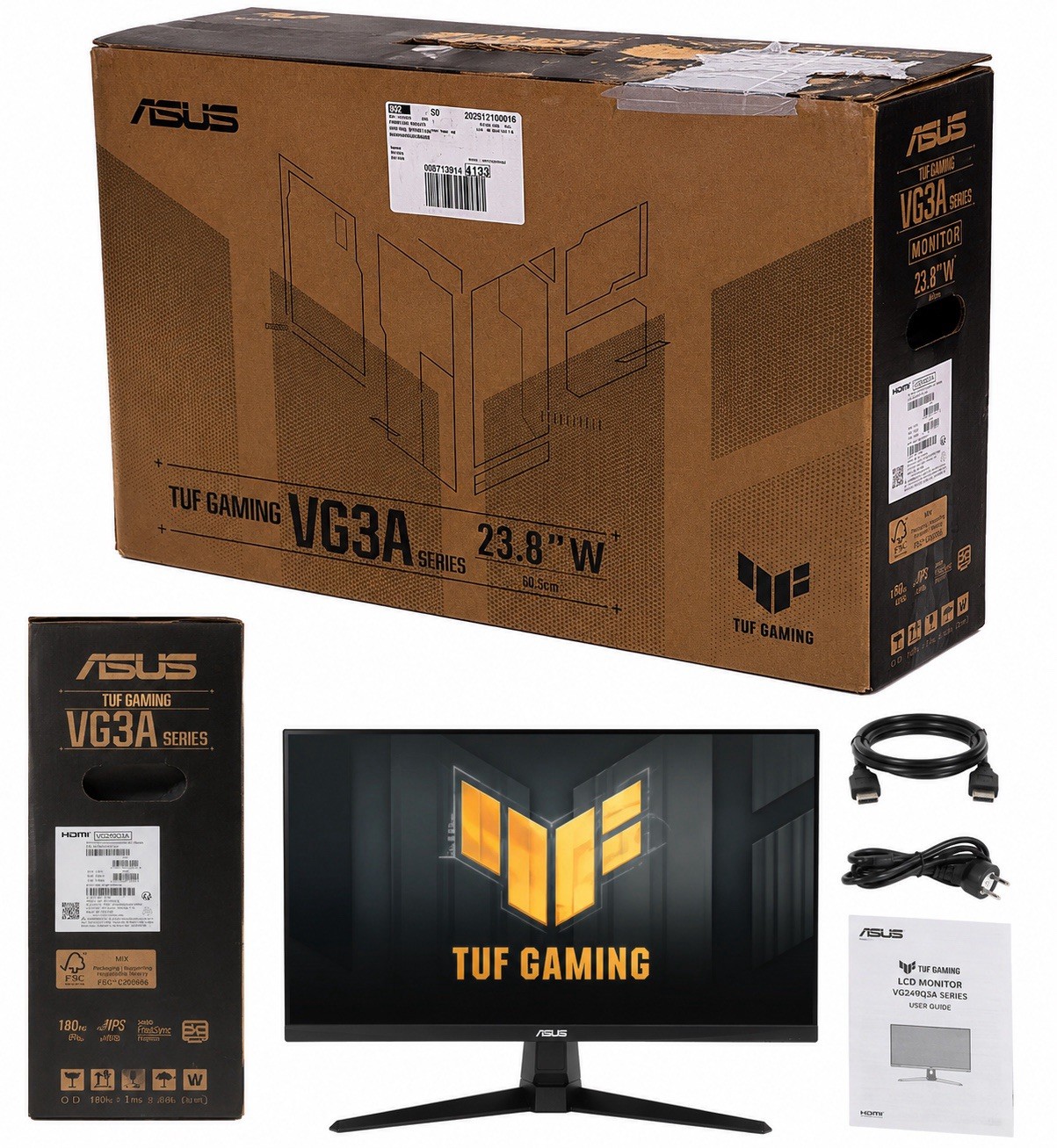 New ASUS 23.8" VG249Q3A FHD LCD IPS Gaming Monitor