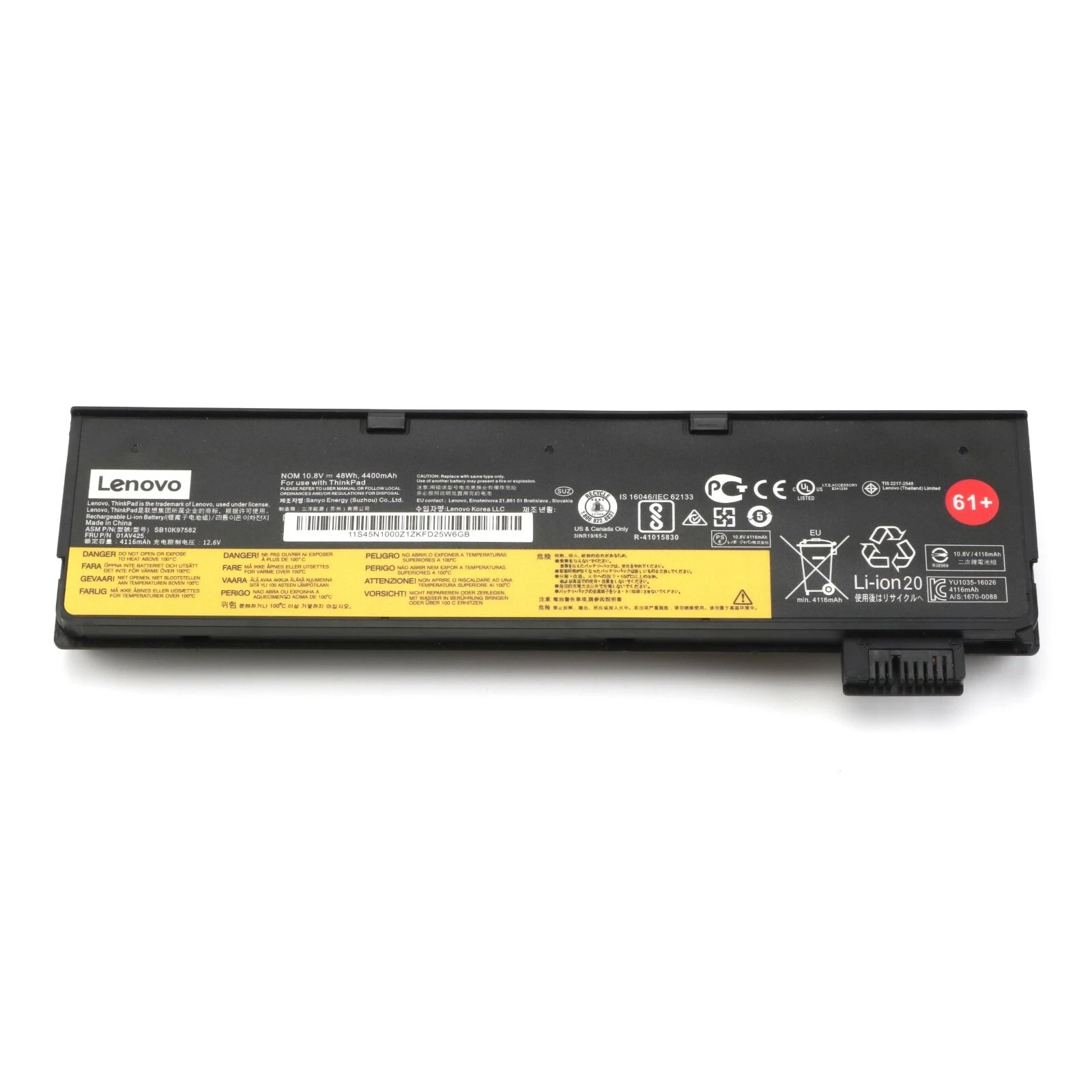 OEM Genuine 01AV422 Battery For Lenovo ThinkPad T470 T570 01AV423 01AV424 48WH