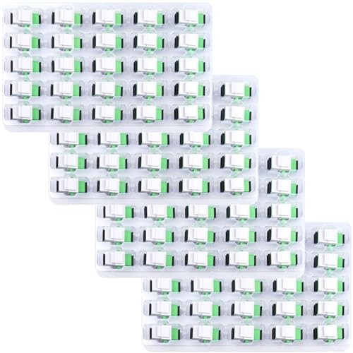 100-Pack SC/APC Fiber Optic Coupler Keystone Jack Modular for Patch Panels and