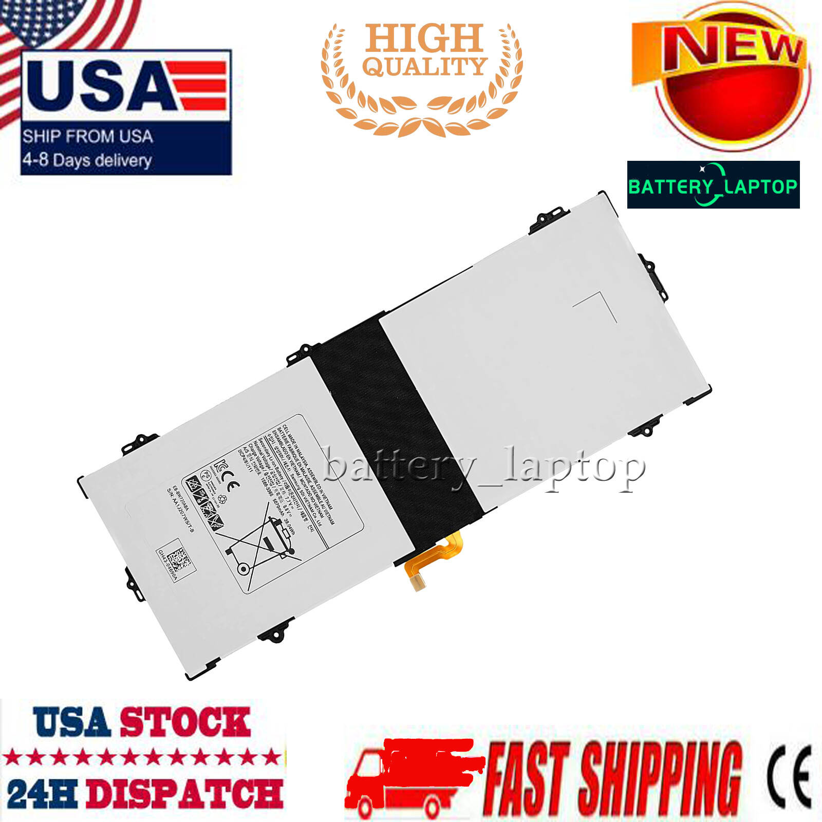 Battery for Samsung EB-BW720ABE GH43-0469A AA-PBMN2HO AA-PBMN2H0 2ICP4/81/111