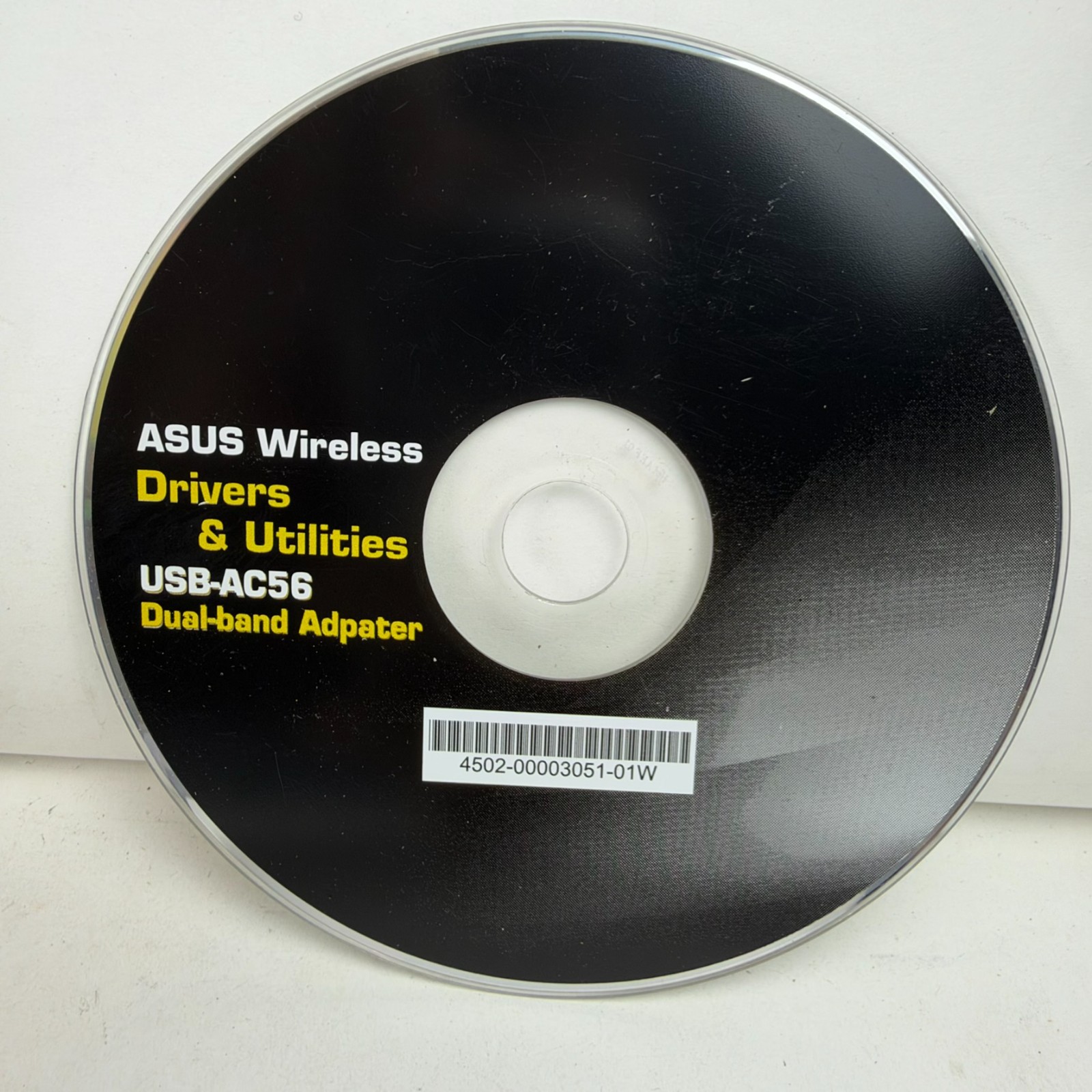 ASUS USB-AC56 Drivers & Utilities CD 4502-00003051-01W Disc Light Scratches