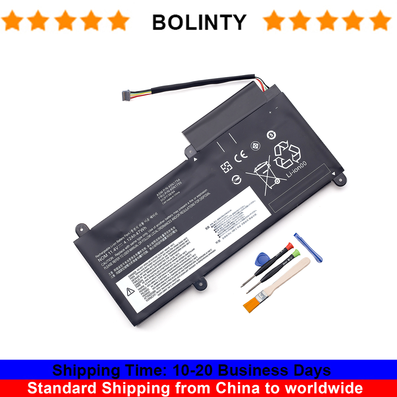 45N1754 45N1755 Laptop Battery For Lenovo ThinkPad E450 E450C E455 E460 E460C