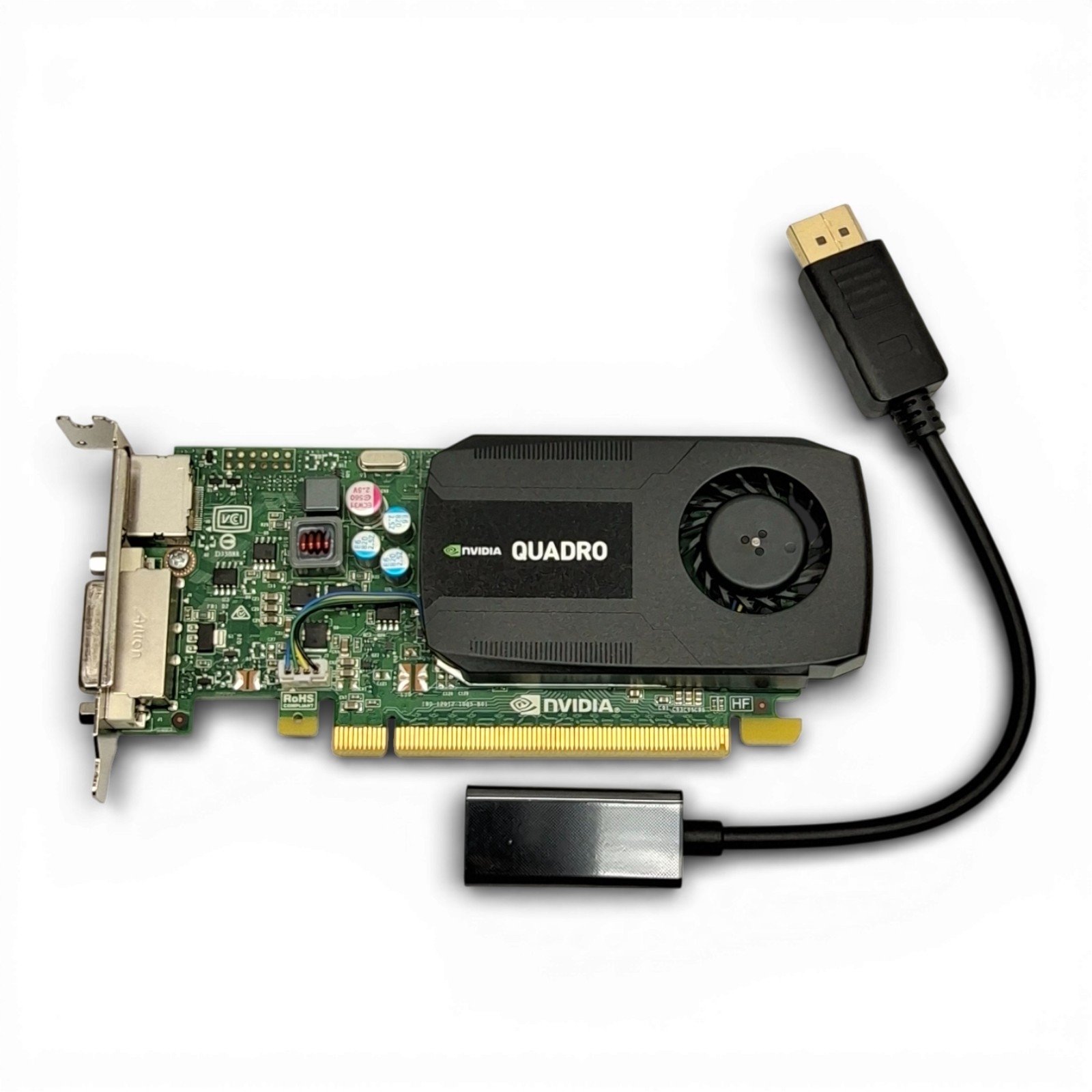 NVIDIA Quadro K420 2GB GDDR3 PCI-E DP DVI Graphics Card + HDMI Adapter