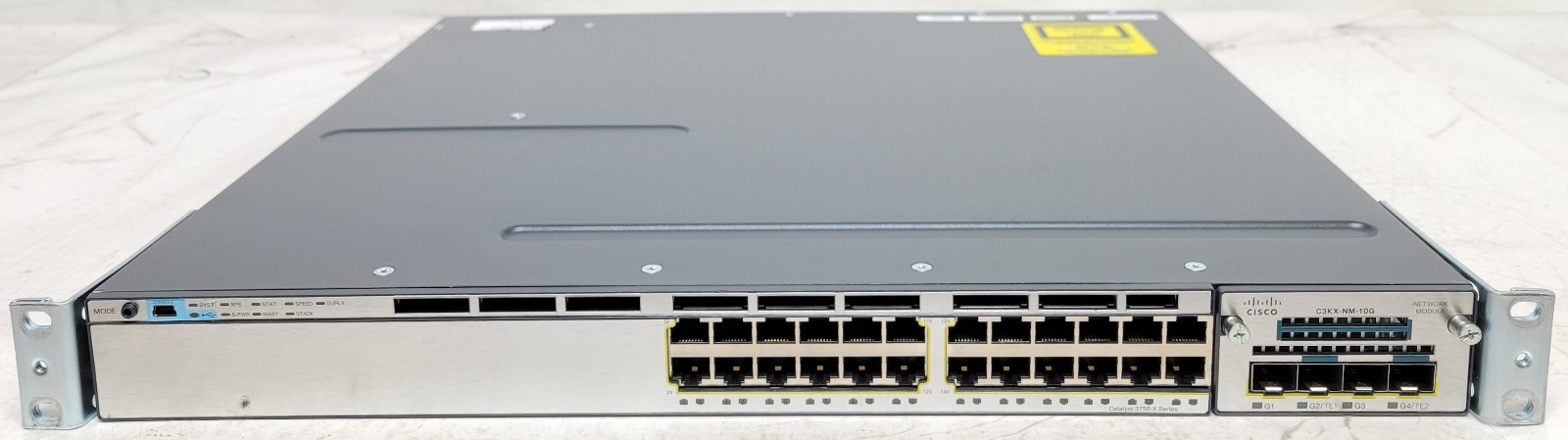 Cisco Catalyst 3750-X 24 Port Gigabit Switch C3KX-NM-10G | WS-C3750X-24T-S
