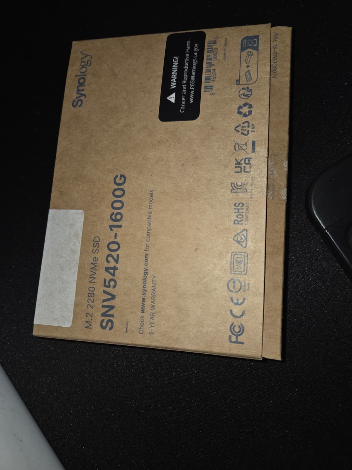 Synology SNV54201600G 1.6TB M.2 NVMe SSD PCIe 3.0 x4 - Factory Sealed