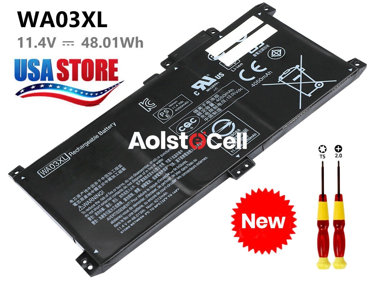 WA03XL Battery for HP Pavilion X360 15-BR017NA Series HSTNN-LB7T TPN-W126