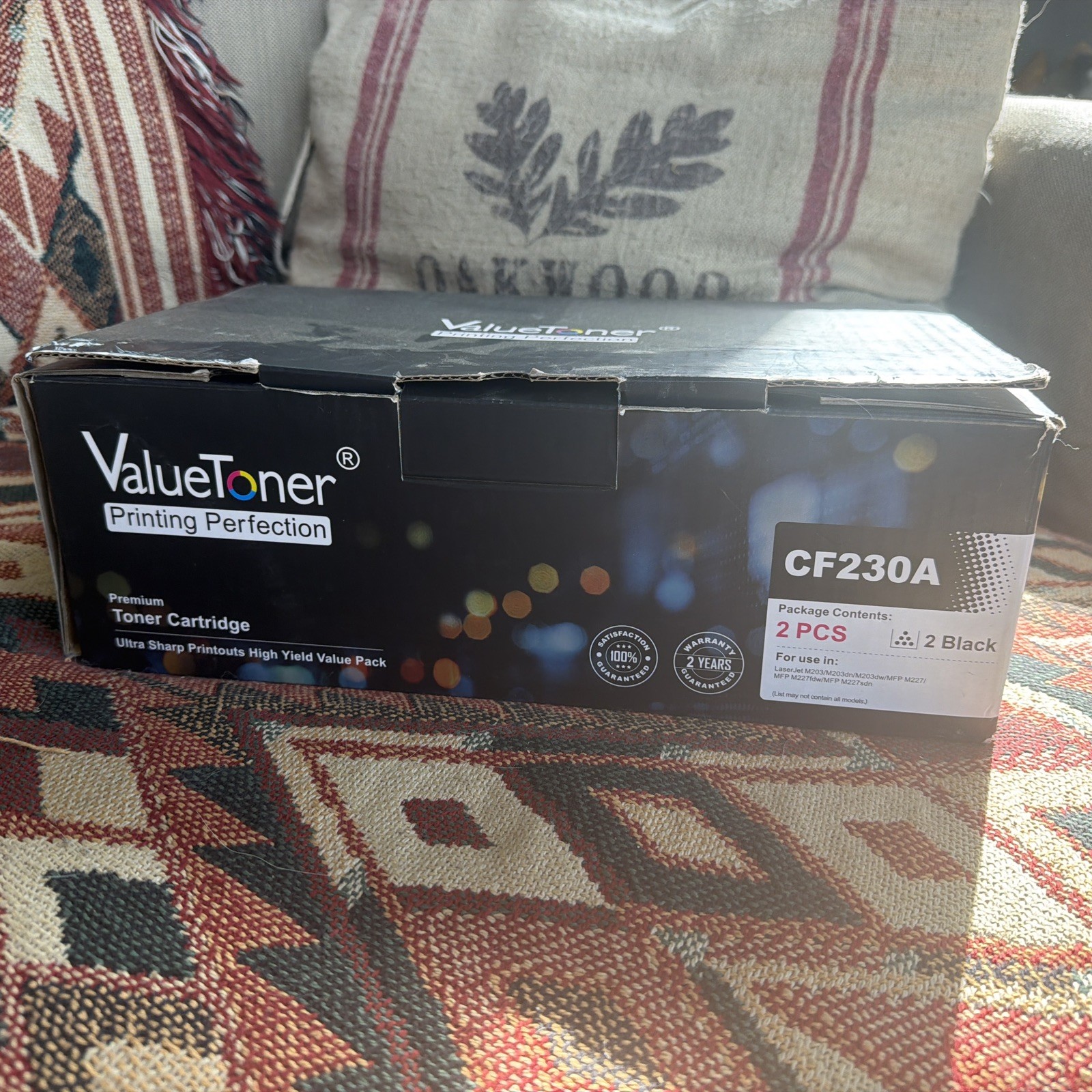 Valuations Printing Perfection Premium Toner Cartridge CF230A 2pcs Opened Box 