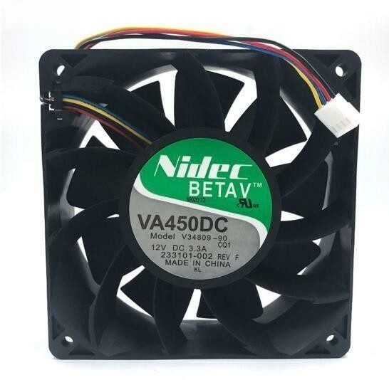 Nidec VA450DC V34809-90 12V 3.3A 12CM 12038 Super Air Fan Free delivery