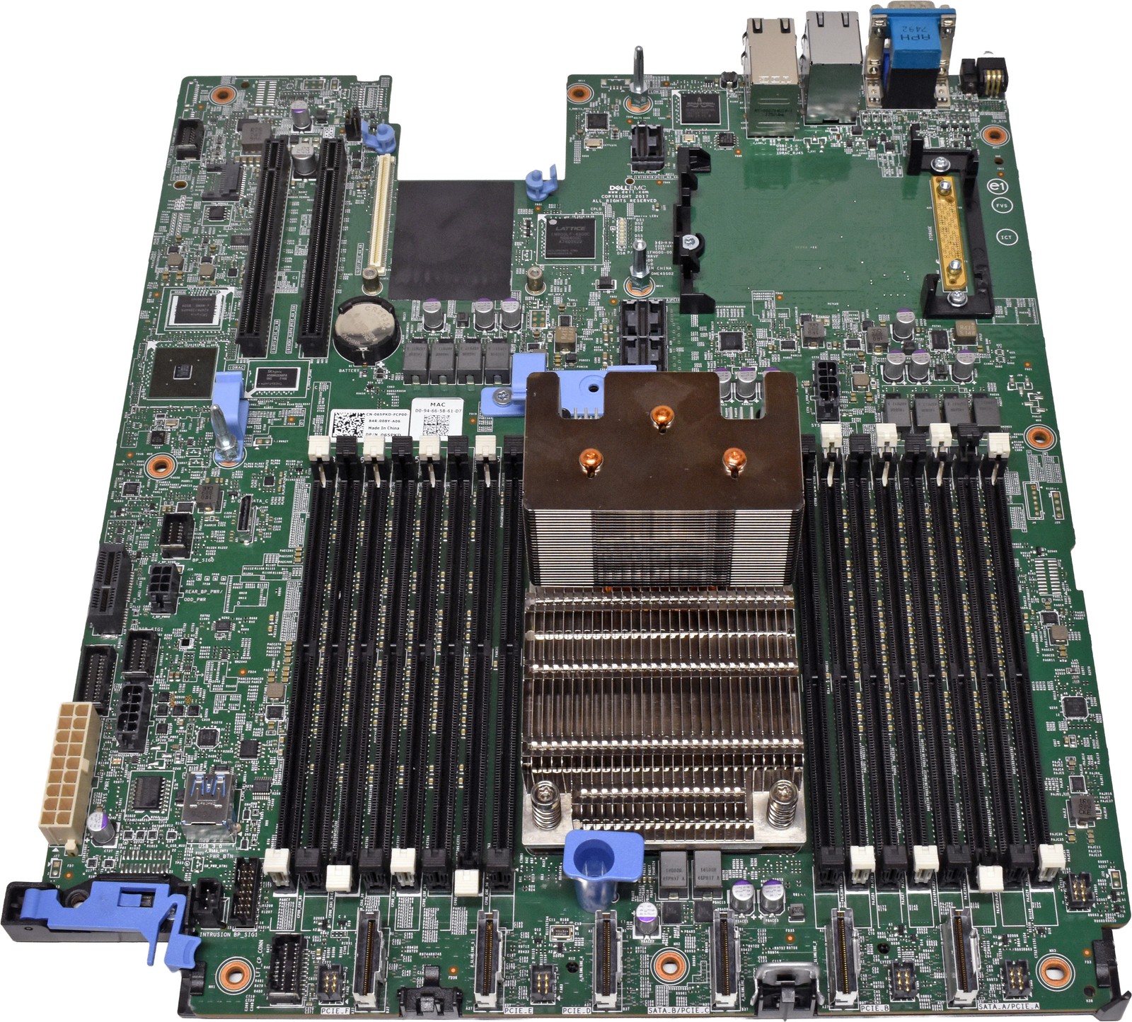 Dell 065PKD System Board 1x Socket SP3 16x DDR4 for R6415 R7415 R404 + Heatsink