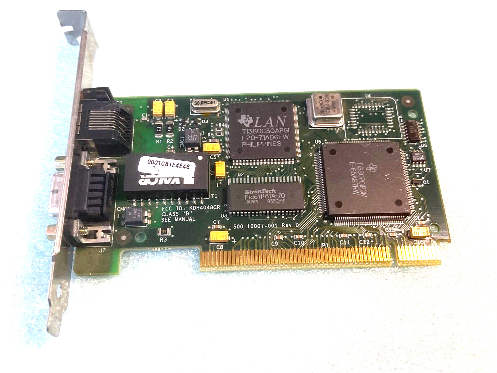 VINTAGE 1996 THOMAS CONRAD PCI TOKEN RING NETWORK CARD FCC KDH4048CR LAN17