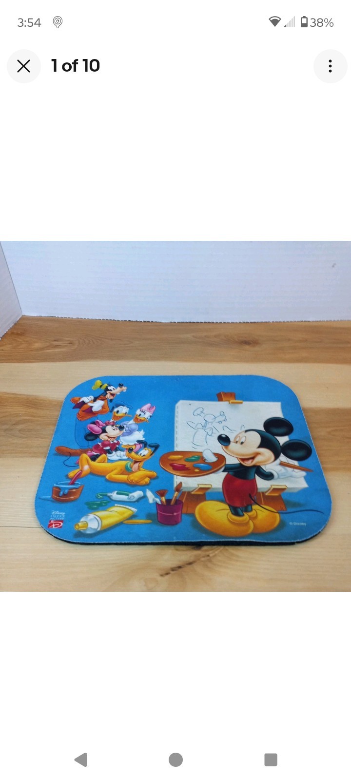 Vintage Fellowes Mickey Unlimited Classic Mickey Mouse Pad Magic Artist