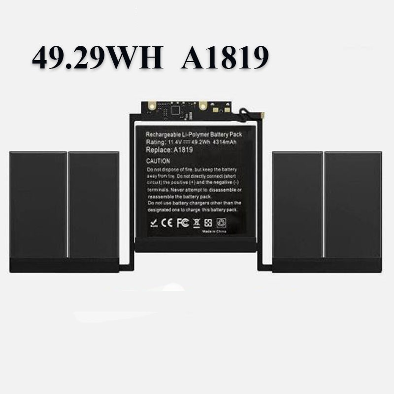 A1819 Replacement Laptop Battery for MacBook Pro 13 inch Touch Bar A1706 EMC