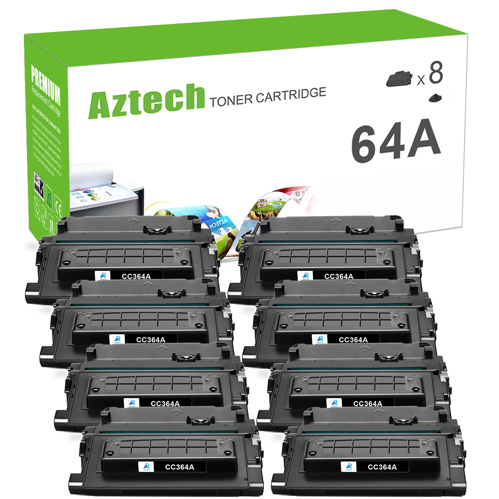 8x Black Toner Compatible with HP CC364A 64A LaserJet P4515n P4015n P4014 P4015x