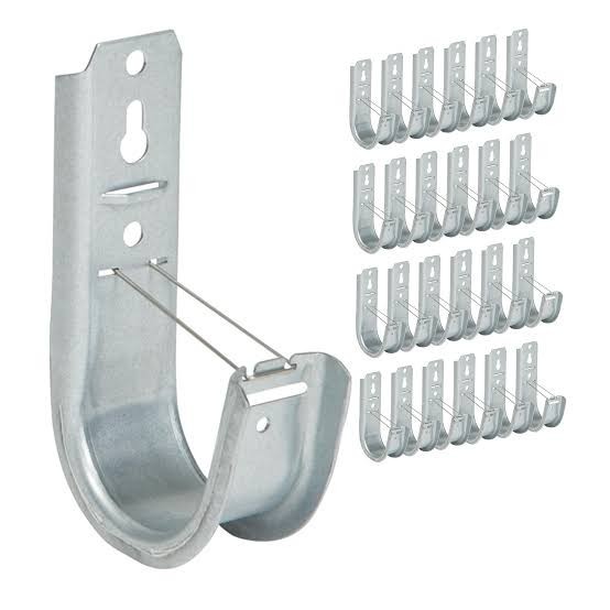 ICC 2" J-Hook Cable Support Hooks with Retainer Clips (25-Pack) ICCMSJHK44