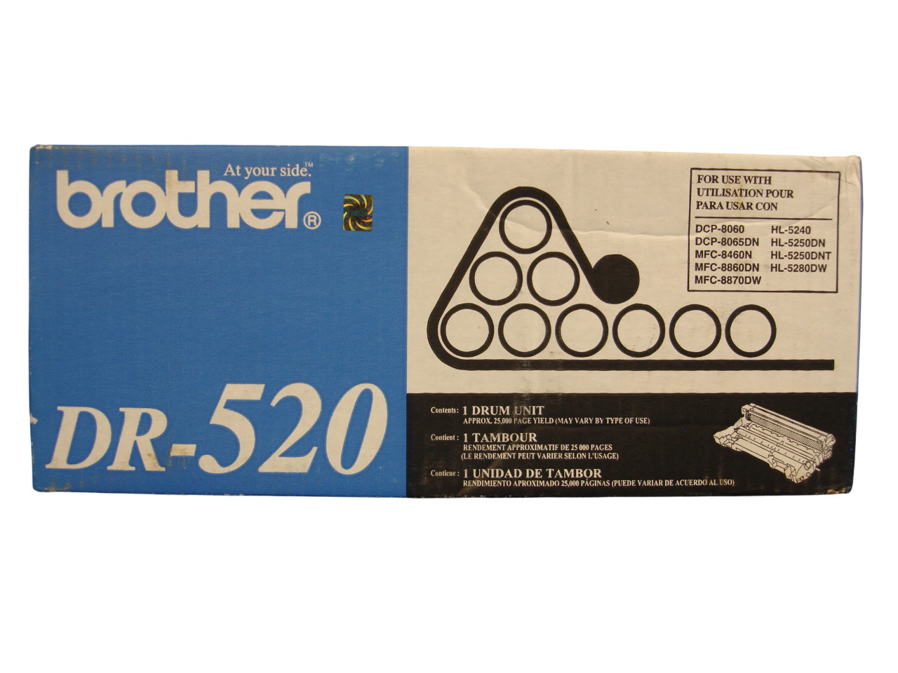 Brother DR-520 Drum Unit for HL-5240 HL-5250DN HL-5250DNT HL-5280DW 25,000 Pages