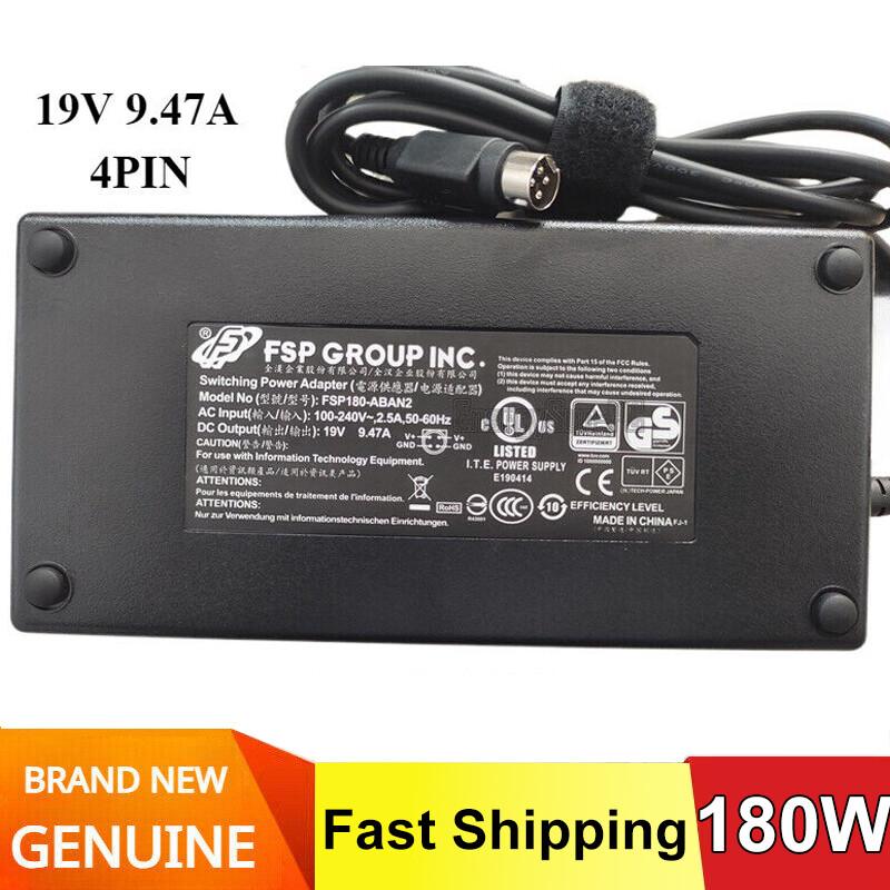 Genuine FSP FSP180-ABAN2 FSP180-ACA 19V 180W Adapter MSI Power Supply Charger