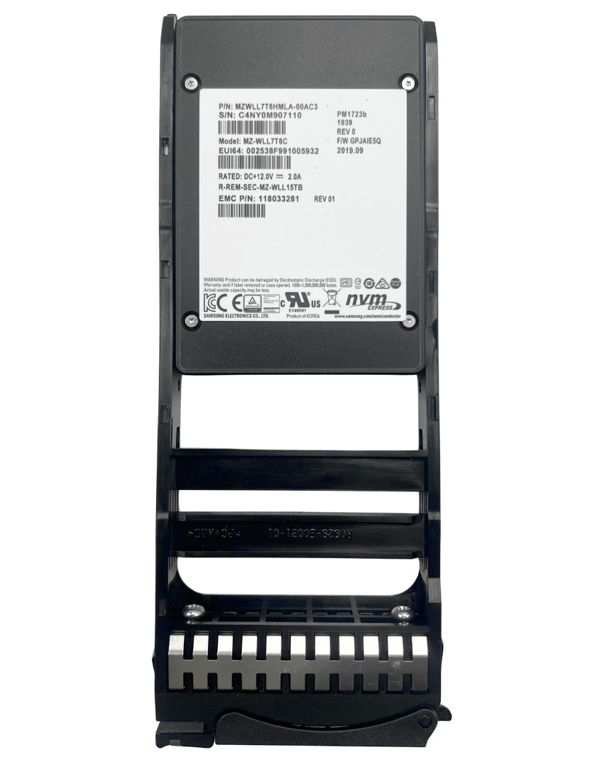MZ-WLL7T6C Samsung PM1723b 7.68TB NVME PCIE3.0 2.5in U.2 SSD EMC 005052698 (520)