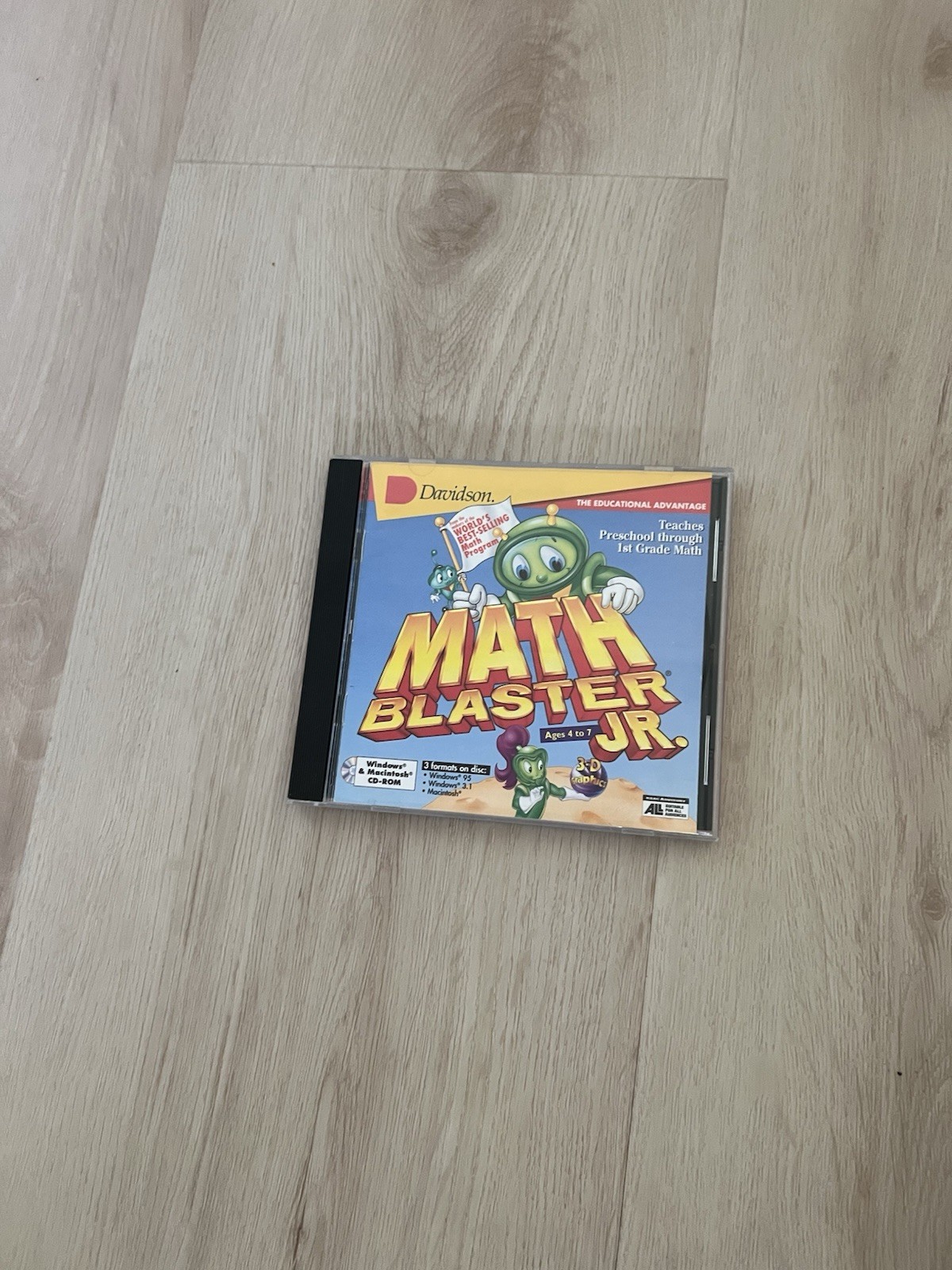 Davidson Math Blaster Jr Teaches Preschool Through 1st Grade Math CD