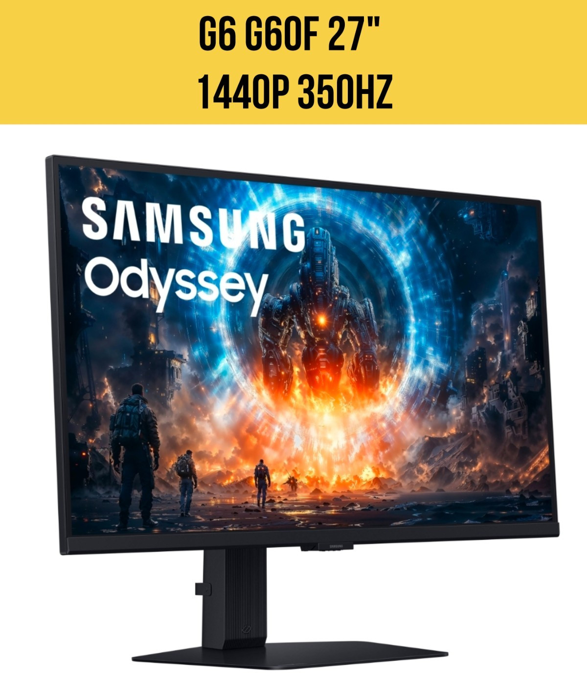 Samsung Odyssey G6 G60F 27" 1440p HDR 350 Hz Gaming Monitor
