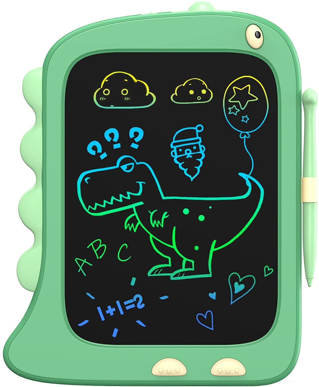 8.5 Inch LCD Doodle Board Tablet Toy Green Dinosaur Drawing Pad for Kids 2-6