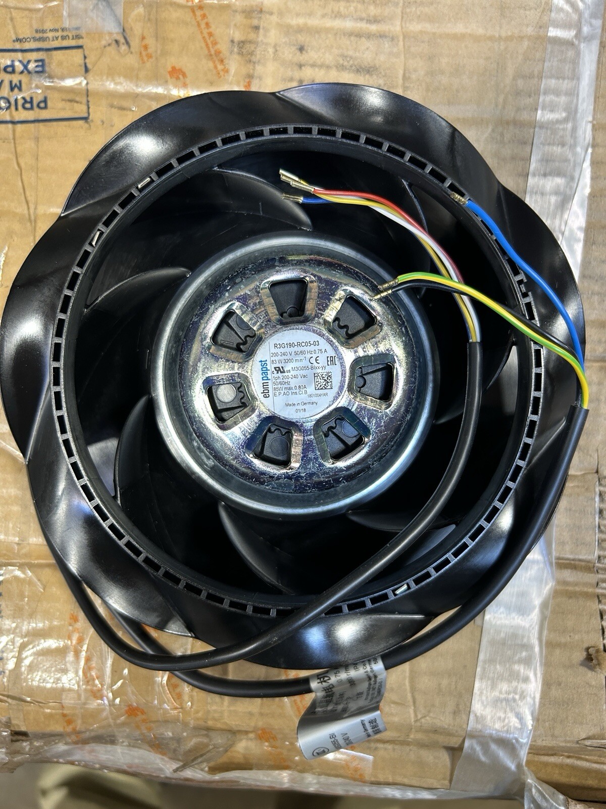 EBM PAPST - R3G190-RC05-03 Centrifugal Cooling Fan