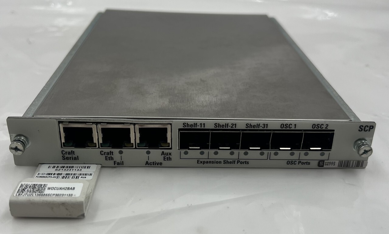 FUJITSU FC9686SCP3-I02 FLASHWAVE 7120 SYSTEM CONTROL PROCESSOR CARD W0CUAH2BAB