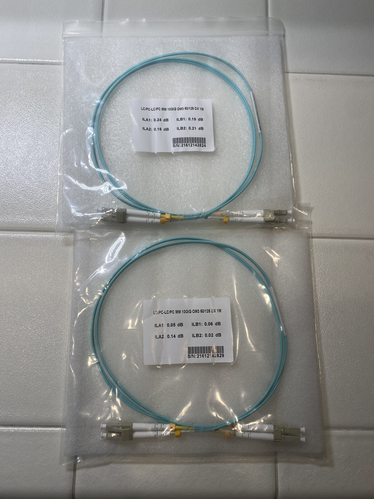 10G OM3 fiber cable Multi-mode DPLX LC to LC 50/125 Fiber Optical Patch Cable 1M